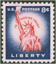 1041B 8c Liberty, Rotary Press 22.9 mm high F-VF Mint NH #1041bnh
