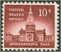 1044 10c Independence Hall F-VF Mint NH Plate Block of 4 #1044pb