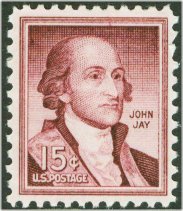 1046 15c John Jay F-VF Mint NH Plate Block of 4 #1046pb