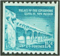 1054A 1 1/4c Governor Palace Coil F-VF Mint NH #1054anh