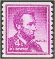 1058 4c Abe Lincoln Used #1058used