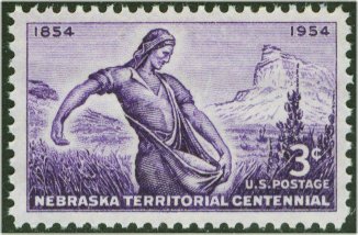 1060 3c Nebraska Territory Used #1060used