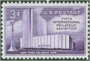 1076 3c FIPEX stamp F-VF Mint NH Plate Block of 4 #1076pb