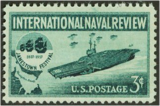 1091 3c Naval Review F-VF Mint NH #1091nh