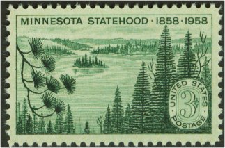 1106 3c Minnesota Statehood F-VF Mint NH #1106nh