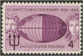 1112 4c Atlantic Cable Used #1112used
