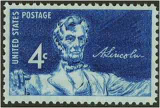 1116 4c Lincoln Statue F-VF Mint NH Plate Block of 4 #1116pb