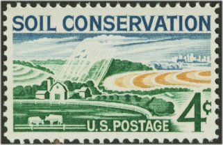 1133 4c Soil Conservation F-VF Mint NH Plate Block of 4 #1133pb