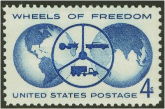 1162 4c Wheels of Freedom F-VF Mint NH #1162nh