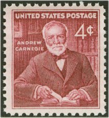 1171 4c Andrew Carnegie F-VF Mint NH Plate Block of 4 #1171pb