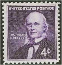 1177 4c Horace Greeley F-VF Mint NH Plate Block of 4 #1177pb
