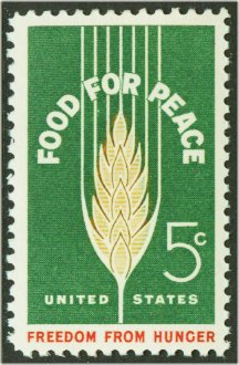 1231 5c Food for Peace F-VF Mint NH Plate Block of 4 #1231pb