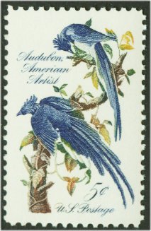 1241 5c Audubon Jays F-VF Mint NH Plate Block of 4 #1241pb