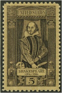 1250 5c Shakespeare F-VF Mint NH #1250nh