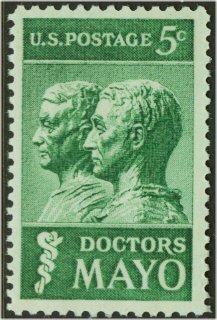 1251 5c Doctors Mayo F-VF Mint NH Plate Block of 4 #1251pb