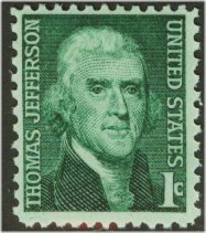 1278 1c Thomas Jefferson Used #1278used
