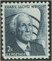 1280 2c Frank Lloyd Wright F-VF Mint NH Plate Block of 4 #1280pb