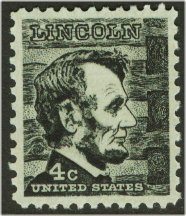 1282 4c Abe Lincoln F-VF Mint NH Plate Block of 4 #1282pb