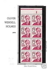 1288Bc 15c Holmes , Booklet Pane of 8 Used #1288bcus