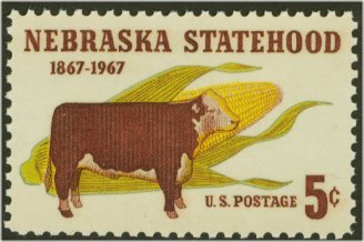 1328 5c Nebraska Used #1328used