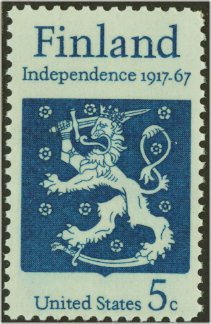 1334 5c Finnish Independence Used #1334used
