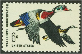 1362 6c Waterfowl Conservation F-VF Mint NH Plate Block of 4 #1362pb