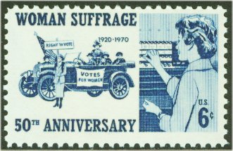 1406 6c Women's Suffrage F-VF Mint NH Plate Block of 4 #1406pb