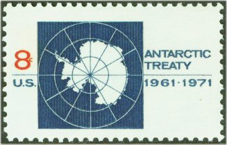 1431 8c Antarctic Treaty F-VF Mint NH #1431nh