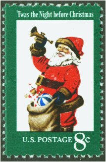 1472 8c Christmas Santa Used #1472used