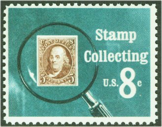 1474 8c Stamp Collecting F-VF Mint NH Plate Block of 4 #1474pb