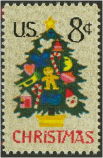 1508 8c Christmas-Needlepoint F-VF Mint NH #1508nh