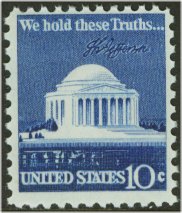 1510 10c Jefferson Memorial F-VF Mint NH Plate Block of 4 #1510pb