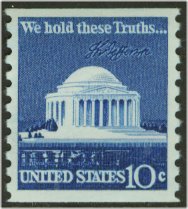 1520 10c Jefferson Memorial Coil F-VF Mint NH #1520nh