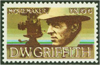 1555 10c D. W. Griffith F-VF Mint NH Plate Block of 4 #1555pb