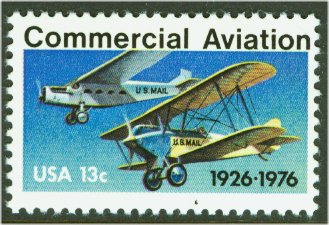 1684 13c Comm. Aviation Used #1684used