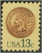 1734 13c Indian Head Cent F-VF Mint NH Plate Block of 4 #1734pb