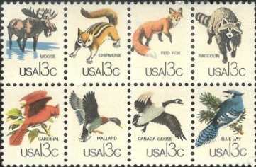 1757a 13c Capex Block of 8 stamps Used #1757aattu