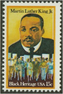 1771 15c Martin Luther King Jr. F-VF Mint NH Plate Block of 12 #1771pb