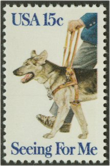 1787 15c Seeing Eye Dog F-VF Mint NH #1787nh