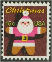 1800 15c Christmas, Santa Claus F-VF Mint NH #1800nh