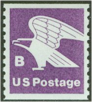 1820 (18c) B Stamp, Coil F-VF Mint NH #1820nh
