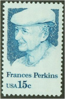 1821 15c Francis Perkins F-VF Mint NH Plate Block of 4 #1821pb