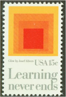 1833 15c Education F-VF Mint NH Plate Block of 6 #1833pb
