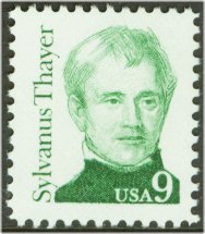 1852 9c Sylvanus Thayer Used #1852used