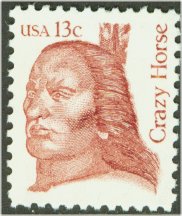1855 13c Crazy Horse F-VF Mint NH #1855nh