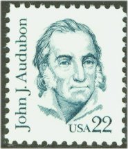 1863 22c John Audubon Used #1863used
