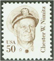 1869 50c Chester Nimitz F-VF Mint NH Plate Block of 4 #1869pb