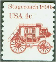 1898A 4c Stagecoach Coil Used #1898aused