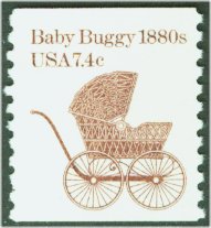 1902 7.4c Baby Buggy Coil F-VF Mint NH #1902nh