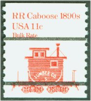 1905a 11c Caboose Coil Precancelled Plate Number Strip of 3 #1905apnc